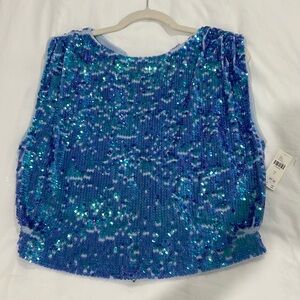 NWT Pilcro Sequin Top